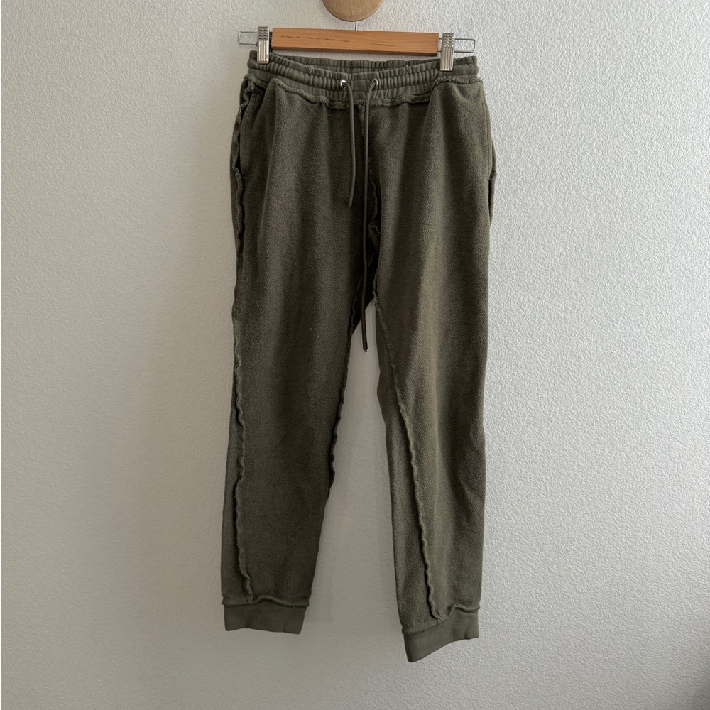 Danielle Guizio Green Inside Out Sweatpants *Stain*